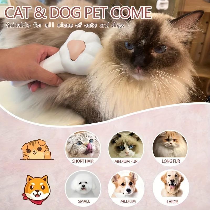 Pet Massage Hair Removal Comb, Paw ShapedPet Grooming Brush, Dog & Cat Grooming Supplies