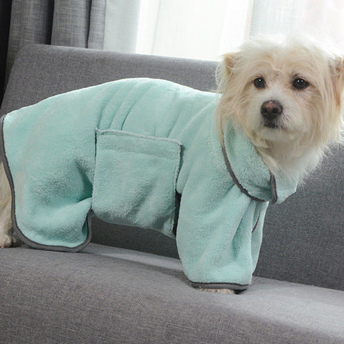 Quick-drying Pet Absorbent Bathrobe Pet Bath Towel