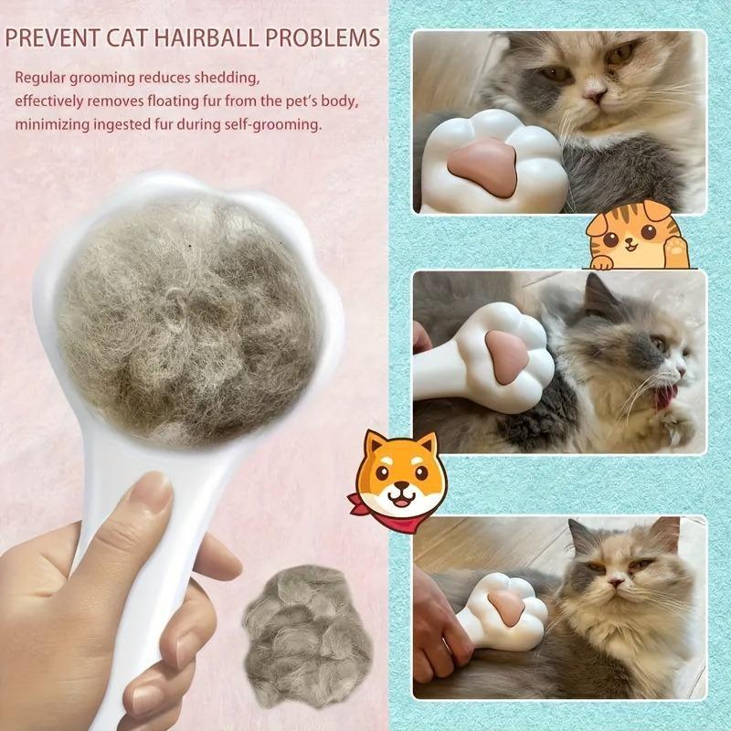 Pet Massage Hair Removal Comb, Paw ShapedPet Grooming Brush, Dog & Cat Grooming Supplies