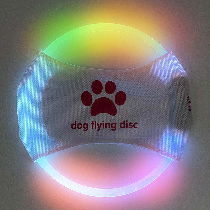 Dog Flying Discs Light Glowing LED Luminous Trainning Interactive Toys Game Flying Discs Dog Toy Pet Dog Accessories Pet Products