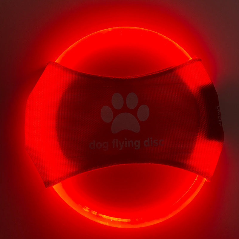 Dog Flying Discs Light Glowing LED Luminous Trainning Interactive Toys Game Flying Discs Dog Toy Pet Dog Accessories Pet Products