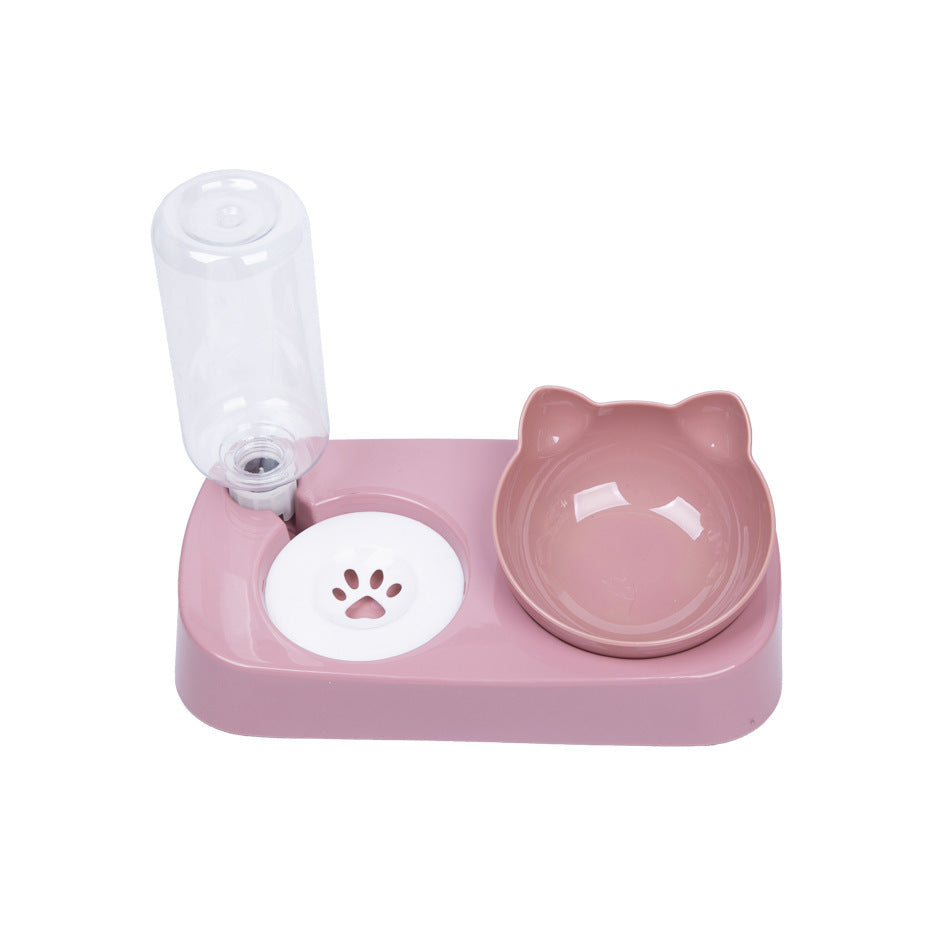 Automatic Drinking With Double Bowl Without Wet Mouth